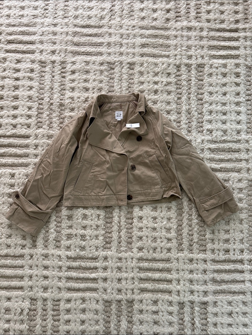 GAP Relaxed Cropped Trench Coat
